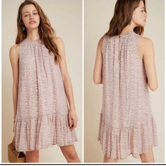 Anthropologie Dresses & Skirts - Anthropologie Natalie Flounced Pink Dress size Small, Like New